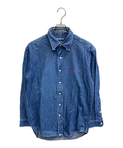 POLO RALPH LAUREN（ポロ・ラルフローレン）POLO RALPH LAUREN (ポロ・ラルフローレン) BLAKEデニムシャツ インディゴ サイズ:Mの古着・服飾アイテム