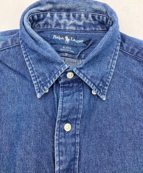 POLO RALPH LAUREN（ポロ・ラルフローレン）POLO RALPH LAUREN (ポロ・ラルフローレン) BLAKEデニムシャツ インディゴ サイズ:Mの古着・服飾アイテム