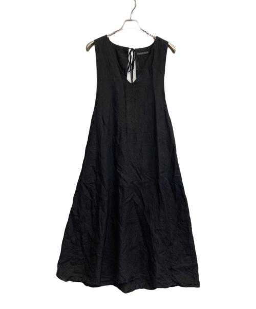 ADIEU TRISTESSE（アデュートリステス）ADIEU TRISTESSE (アデュートリステス) linen jumper skirt ブラック サイズ:不明（記載無し）の古着・服飾アイテム