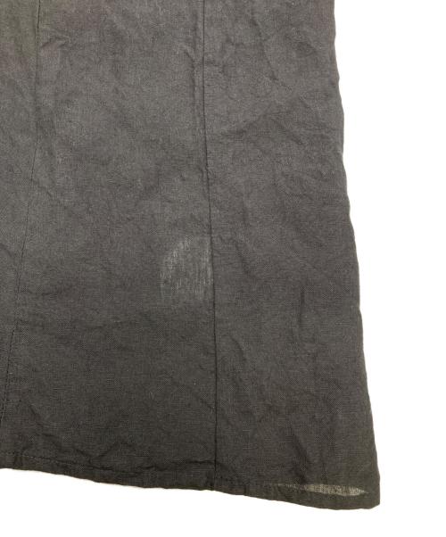 ADIEU TRISTESSE（アデュートリステス）ADIEU TRISTESSE (アデュートリステス) linen jumper skirt ブラック サイズ:不明（記載無し）の古着・服飾アイテム
