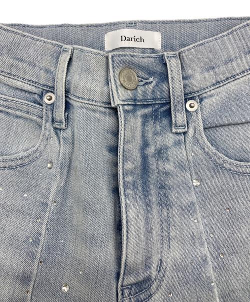 darich（ダーリッチ）Darich (ダーリッチ) ドロップビジューフレアデニムパンツ インディゴ サイズ:XSの古着・服飾アイテム