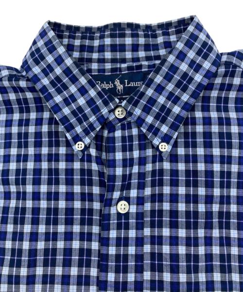 RALPH LAUREN（ラルフローレン）RALPH LAUREN (ラルフローレン) チェックシャツ ネイビー サイズ:Lの古着・服飾アイテム