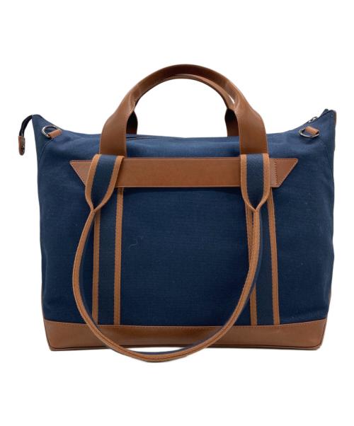 COLE HAAN（コールハーン）COLE HAAN (コールハーン) トータル トート ネイビー×ブラウンの古着・服飾アイテム