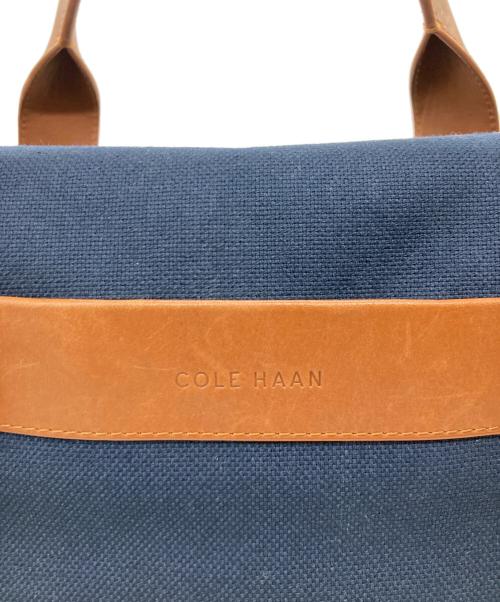 COLE HAAN（コールハーン）COLE HAAN (コールハーン) トータル トート ネイビー×ブラウンの古着・服飾アイテム