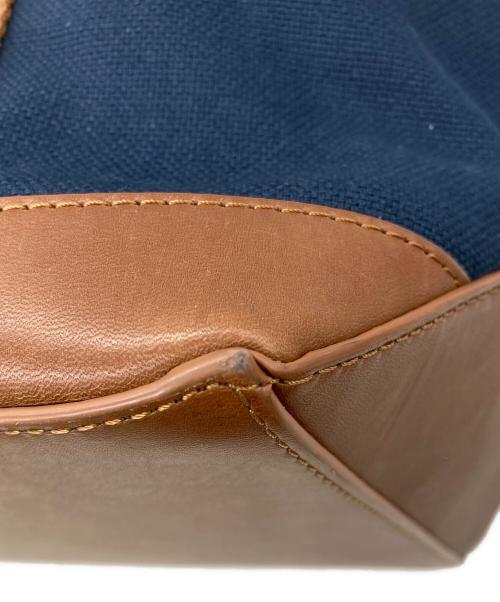 COLE HAAN（コールハーン）COLE HAAN (コールハーン) トータル トート ネイビー×ブラウンの古着・服飾アイテム