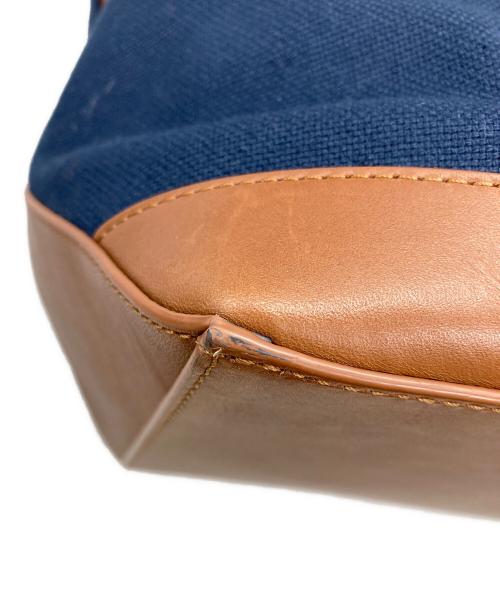 COLE HAAN（コールハーン）COLE HAAN (コールハーン) トータル トート ネイビー×ブラウンの古着・服飾アイテム