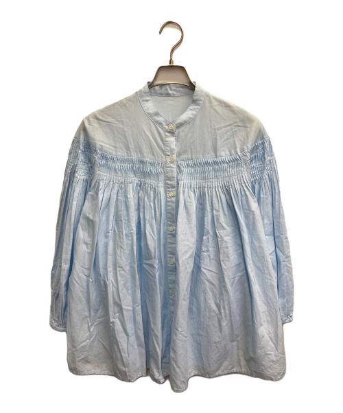 JOURNAL STANDARD（ジャーナルスタンダード）JOURNAL STANDARD (ジャーナルスタンダード) ローンピンタックブラウス ブルー サイズ:FREEの古着・服飾アイテム