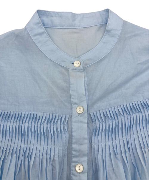 JOURNAL STANDARD（ジャーナルスタンダード）JOURNAL STANDARD (ジャーナルスタンダード) ローンピンタックブラウス ブルー サイズ:FREEの古着・服飾アイテム