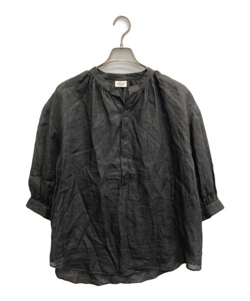 LE GLAZIK（ル グラジック）LE GLAZIK (ル グラジック) ギャザーネックブラウス ブラック サイズ:36の古着・服飾アイテム