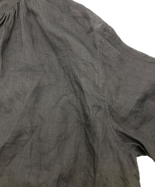 LE GLAZIK（ル グラジック）LE GLAZIK (ル グラジック) ギャザーネックブラウス ブラック サイズ:36の古着・服飾アイテム