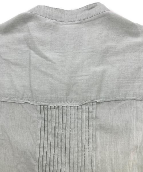 mala KALANCHOE（マーラ カランコエ）mala KALANCHOE (マーラ カランコエ) Cotton Silk Pintuck Long Sleeve Shirts グリーン サイズ:FREEの古着・服飾アイテム