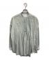 mala KALANCHOE（マーラ カランコエ）の古着「Cotton Silk Pintuck Long Sleeve Shirts」｜グリーン