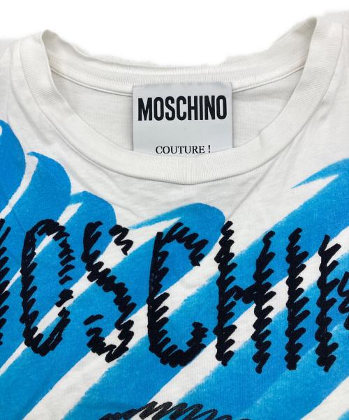 MOSCHINO（モスキーノ）MOSCHINO (モスキーノ) グラフィックプリントTシャツ ホワイト サイズ:ＸＳの古着・服飾アイテム