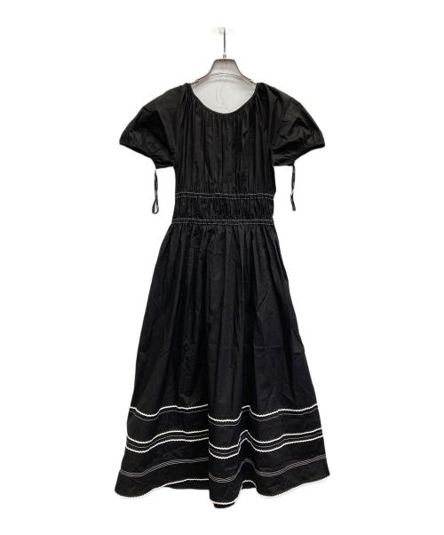 Kate Spade（ケイトスペード）Kate Spade (ケイトスペード) リック ラック リビエラ ドレス ブラック サイズ:Sの古着・服飾アイテム