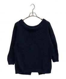 MUSE de Deuxieme Classe（ミューズ ドゥーズィエム クラス）の古着「Lily Linen アゼ プルオーバー」｜ネイビー