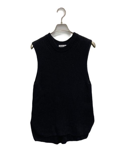 EVERYDAY I LIKE.（エヴリデイ アイ ライク）EVERYDAY I LIKE. (エヴリデイ アイ ライク) Polite ニット ベスト ブラック サイズ:FREEの古着・服飾アイテム