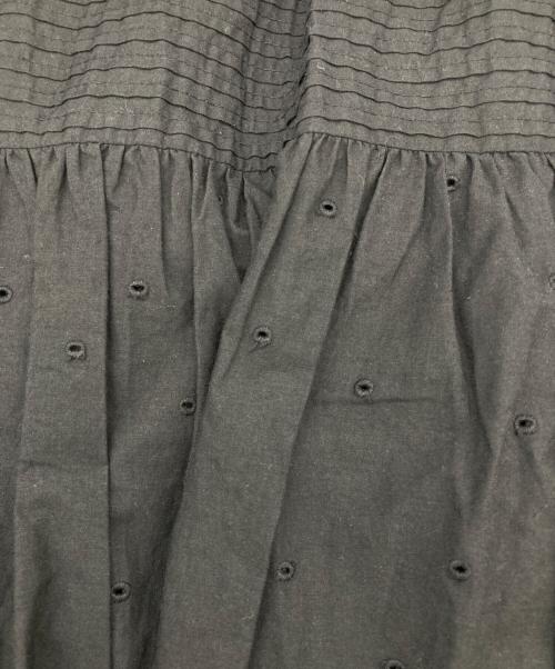 Spick and Span（スピック＆スパン）Spick and Span (スピック＆スパン) エンブロイダリーレーススカート ブラック サイズ:38の古着・服飾アイテム