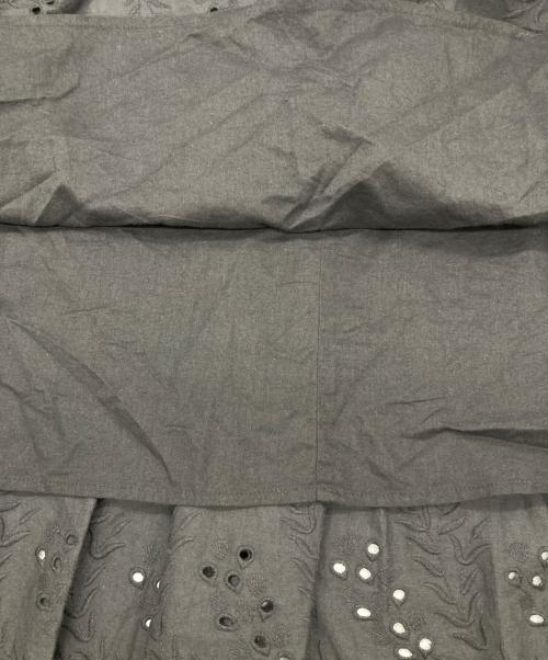 Spick and Span（スピック＆スパン）Spick and Span (スピック＆スパン) エンブロイダリーレーススカート ブラック サイズ:38の古着・服飾アイテム