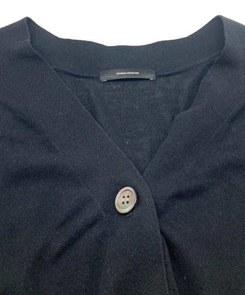 JOURNAL STANDARD（ジャーナルスタンダード）JOURNAL STANDARD (ジャーナルスタンダード) コットンレーヨンカーディガン ブラック サイズ:FREEの古着・服飾アイテム