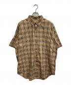 BURBERRY LONDONバーバリーロンドン）の古着「ノバチェックシャツ」｜ベージュ