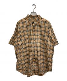 BURBERRY LONDON（バーバリーロンドン）の古着「ノバチェックシャツ」｜ベージュ