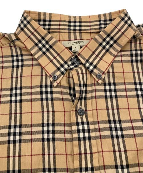 BURBERRY LONDON（バーバリーロンドン）BURBERRY LONDON (バーバリーロンドン) ノバチェックシャツ ベージュ サイズ:XLの古着・服飾アイテム