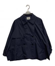 IENA（イエナ）の古着「Peポプリンオーバーショートコート」｜ネイビー