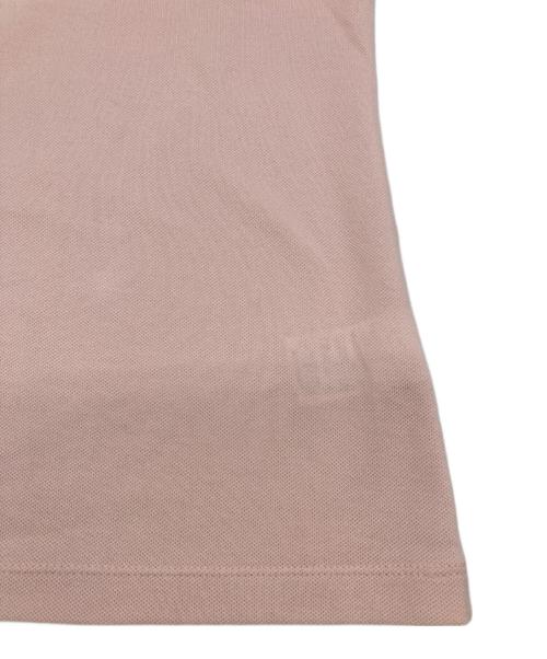 LACOSTE（ラコステ）LACOSTE (ラコステ) ストレッチコットンピケポロシャツ ピンク サイズ:34の古着・服飾アイテム