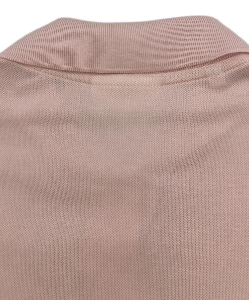LACOSTE（ラコステ）LACOSTE (ラコステ) ストレッチコットンピケポロシャツ ピンク サイズ:34の古着・服飾アイテム