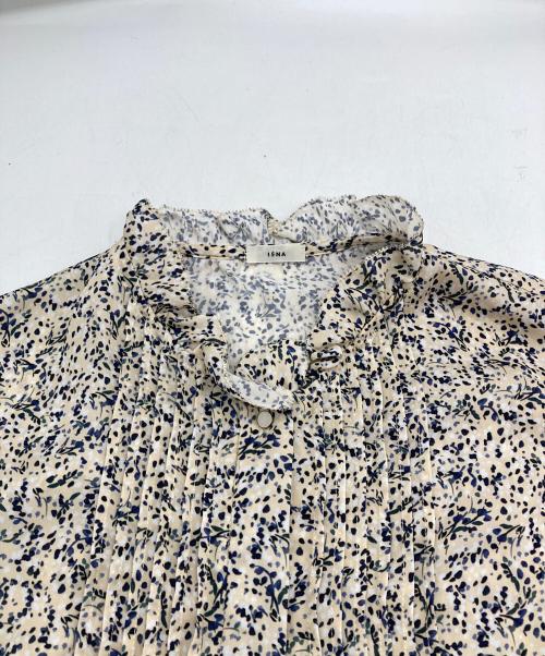 IENA（イエナ）IENA (イエナ) ミュゲットパターンピンタック フリルノースリーブ イエロー サイズ:FREEの古着・服飾アイテム