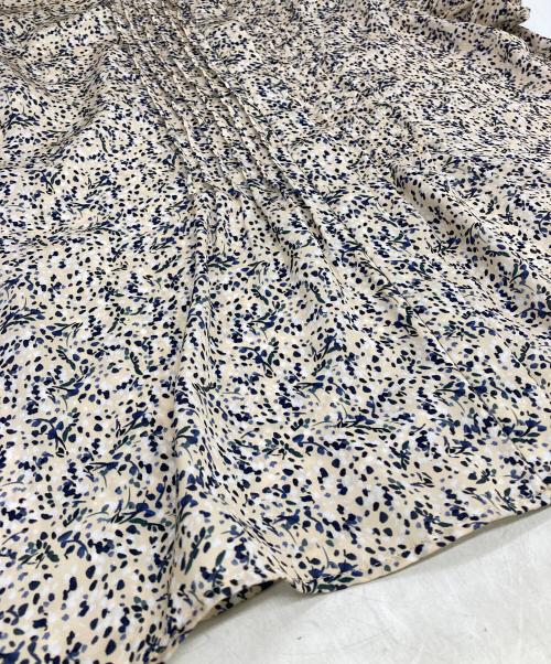 IENA（イエナ）IENA (イエナ) ミュゲットパターンピンタック フリルノースリーブ イエロー サイズ:FREEの古着・服飾アイテム