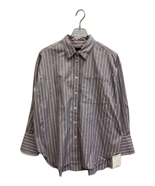 Spick and Span（スピック＆スパン）Spick and Span (スピック＆スパン) a&m マルチストライプシャツ ブルー サイズ:SIZE36の古着・服飾アイテム