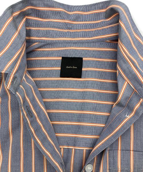 Spick and Span（スピック＆スパン）Spick and Span (スピック＆スパン) a&m マルチストライプシャツ ブルー サイズ:SIZE36の古着・服飾アイテム