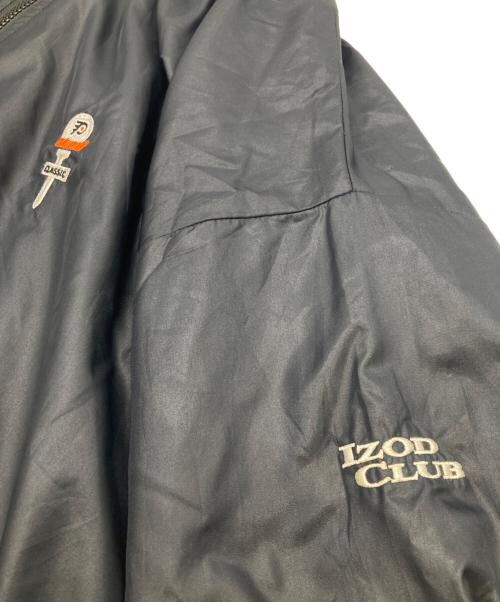 IZOD CLUB（アイゾッド クラブ）IZOD CLUB (アイゾッド クラブ) ナイロンジャケット ブラック サイズ:XLの古着・服飾アイテム