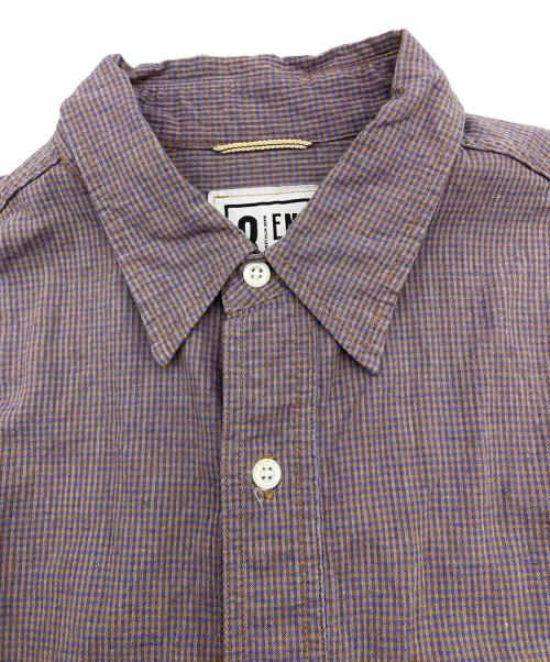 EMON（エモン）EMON (エモン) チェックシャツ パープル サイズ:FREEの古着・服飾アイテム