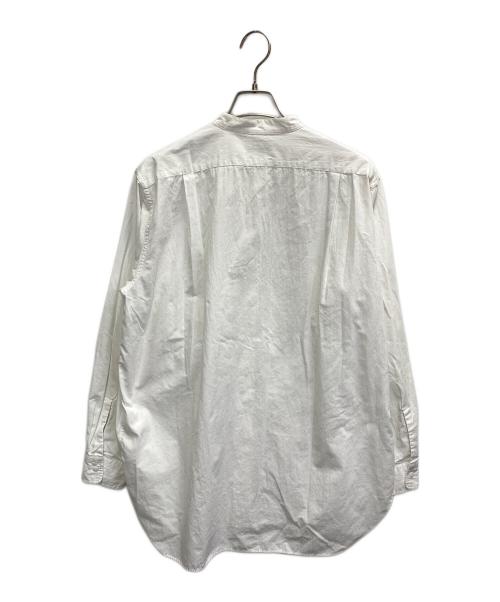 nanamica（ナナミカ）nanamica (ナナミカ) バンドカラーシャツ ホワイト サイズ:Sの古着・服飾アイテム