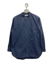 nanamica（ナナミカ）の古着「Band Collar Wind Shirt - Dark Navy」｜ネイビー