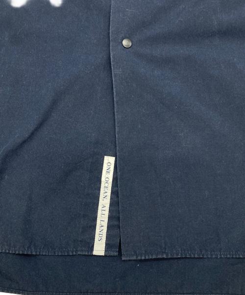 nanamica（ナナミカ）nanamica (ナナミカ) Band Collar Wind Shirt - Dark Navy ネイビー サイズ:Sの古着・服飾アイテム
