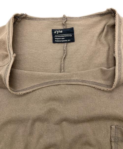 s'yte（サイト）s'yte (サイト) ポケットTシャツ ブラウン サイズ:Mの古着・服飾アイテム