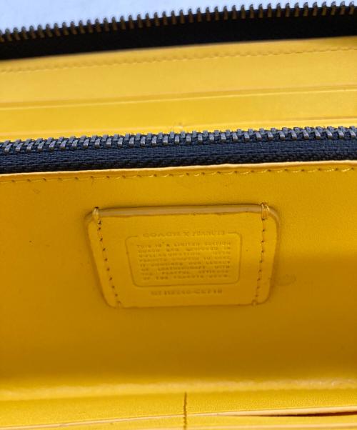 COACH（コーチ）COACH (コーチ) PEANUTS (ピーナッツ) 長財布 イエローの古着・服飾アイテム