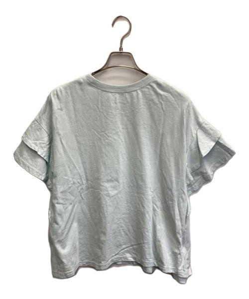 nest Robe（ネストローブ）nest Robe (ネストローブ) 天然染め天竺ラッフルTee スカイブルー サイズ:FREEの古着・服飾アイテム