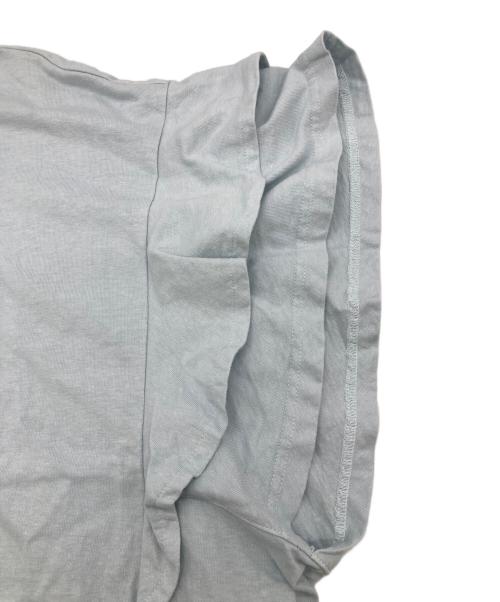 nest Robe（ネストローブ）nest Robe (ネストローブ) 天然染め天竺ラッフルTee スカイブルー サイズ:FREEの古着・服飾アイテム