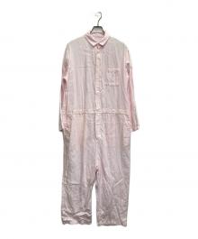 journal standard L'essage×CLUEL（ジャーナルスタンダード レサージュ×クルーエル）の古着「26ＳＳ　リネンワッシャーオールインワン」｜ピンク