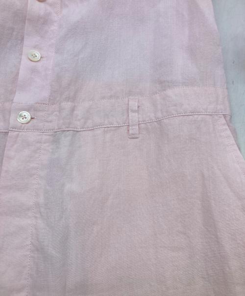 journal standard L'essage（ジャーナルスタンダード レサージュ）journal standard L'essage (ジャーナルスタンダード レサージュ) CLUEL (クルーエル) 26ＳＳ　リネンワッシャーオールインワン ピンク サイズ:FREEの古着・服飾アイテム