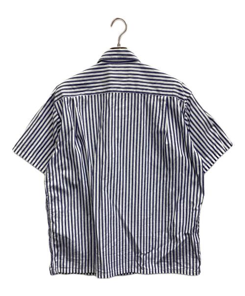 BIG YANK（ビッグヤンク）BIG YANK (ビッグヤンク) RIPLEY SHIRT CANDY STRIPE ホワイト×ブラック サイズ:XLの古着・服飾アイテム