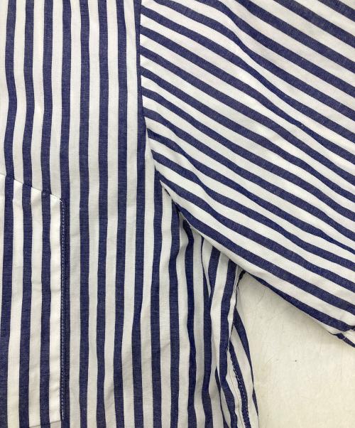 BIG YANK（ビッグヤンク）BIG YANK (ビッグヤンク) RIPLEY SHIRT CANDY STRIPE ホワイト×ブラック サイズ:XLの古着・服飾アイテム