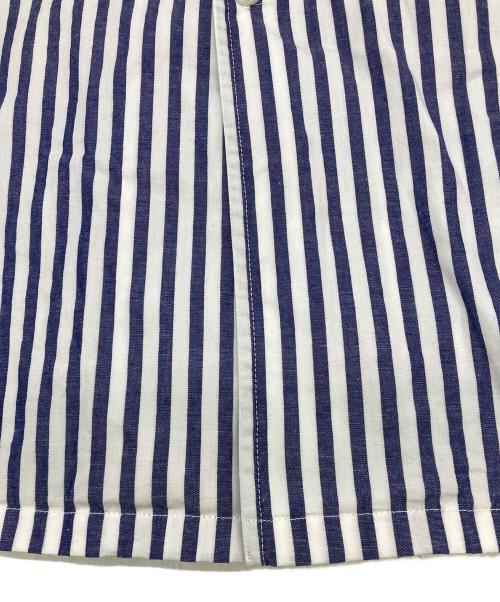 BIG YANK（ビッグヤンク）BIG YANK (ビッグヤンク) RIPLEY SHIRT CANDY STRIPE ホワイト×ブラック サイズ:XLの古着・服飾アイテム