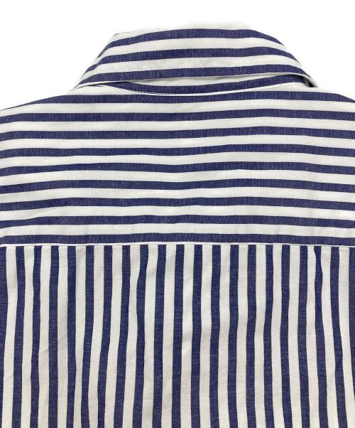 BIG YANK（ビッグヤンク）BIG YANK (ビッグヤンク) RIPLEY SHIRT CANDY STRIPE ホワイト×ブラック サイズ:XLの古着・服飾アイテム