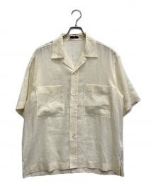 YLEVE（イレーヴ）の古着「COTTON VOILE LAWN OPEN COLLAR SHIRT」｜ベージュ