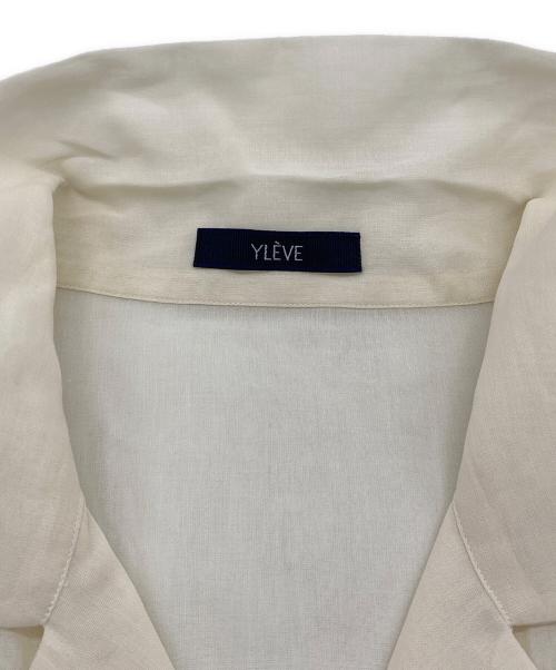 YLEVE（イレーヴ）YLEVE (イレーヴ) COTTON VOILE LAWN OPEN COLLAR SHIRT ベージュ サイズ:XLの古着・服飾アイテム